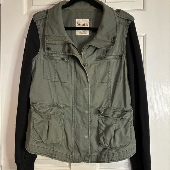 Mudd Olive and Black Utility Jacket - Picture 1 of 10